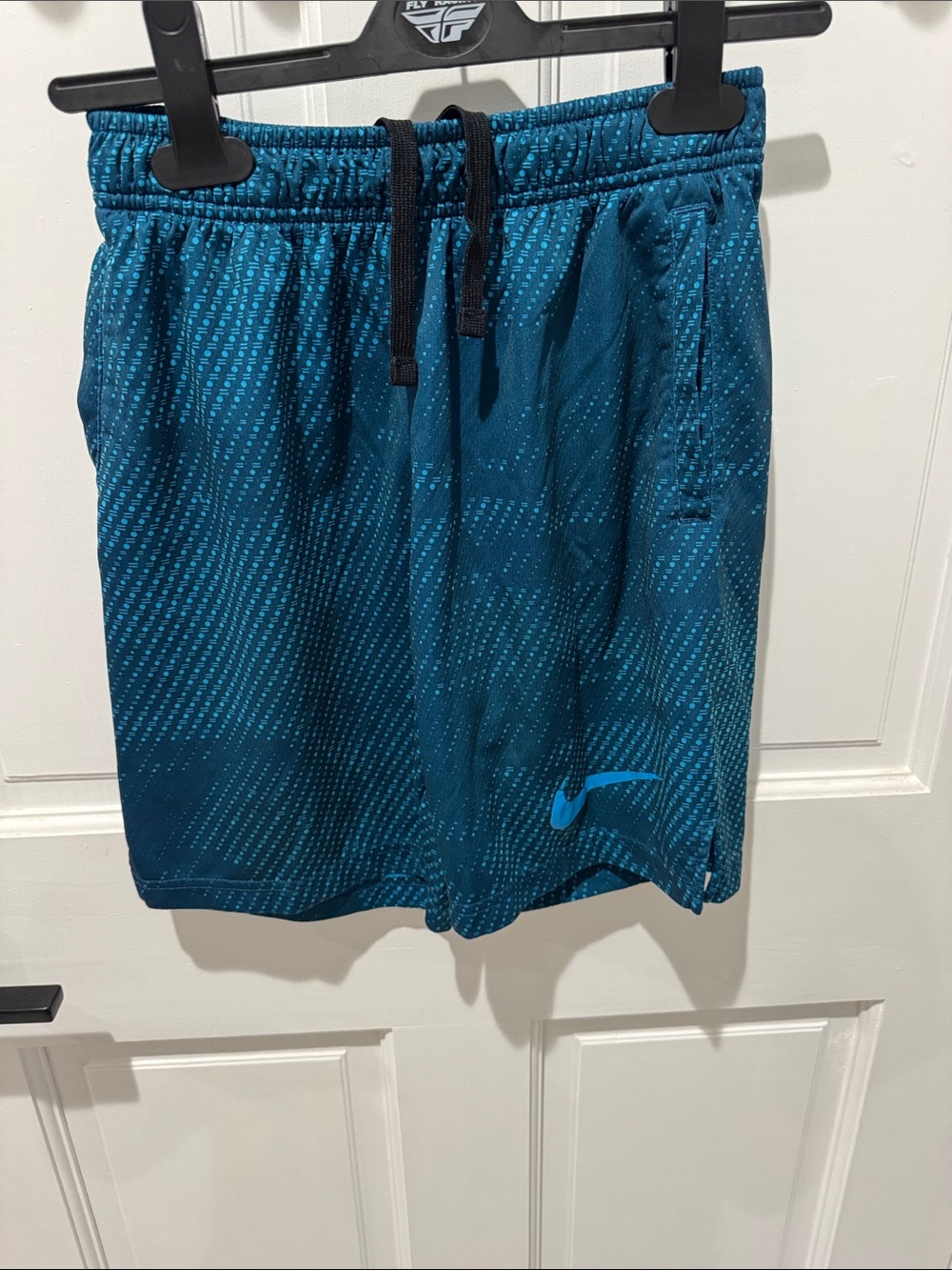 Nike Teal Blue Printed Athletic Shorts